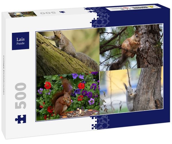 Produktbild: Lais Puzzle Collage Eichh&ouml;rnchen 500 Teile