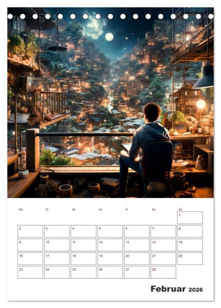 Produktbild: METAVERSE Cooler Terminplaner (Tischkalender 2026 DIN A5 hoch), CALVENDO Monatskalender