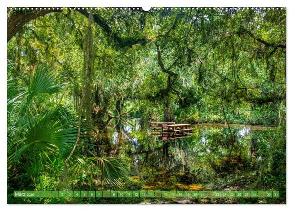 Produktbild: Florida - Sonnige Str&auml;nde und magische S&uuml;mpfe (hochwertiger Premium Wandkalender 2026 DIN A2 quer), Kunstdruck in Hochglanz