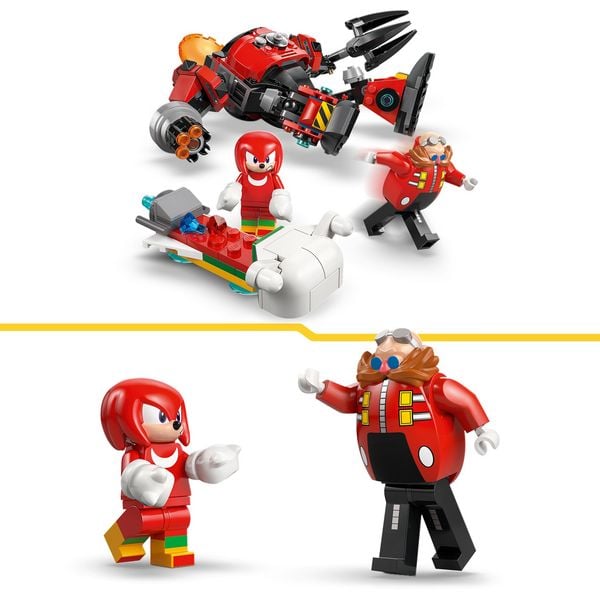 Produktbild: LEGO Sonic the Hedgehog Knuckles vs. Dr. Eggmans Egg Crusher Mech 77005