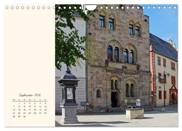 Produktbild: Saalfeld an der Saale &ndash; mein Streifzug durch die historische Altstadt (Wandkalender 2026 DIN A4 quer), CALVENDO Monatskalender