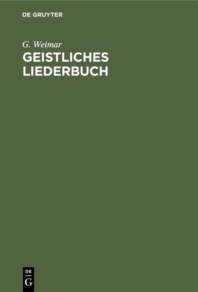 Produktbild: Geistliches Liederbuch