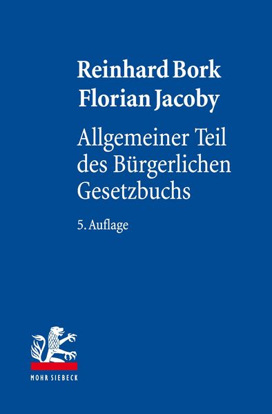 Produktbild: Allgemeiner Teil des B&uuml;rgerlichen Gesetzbuchs