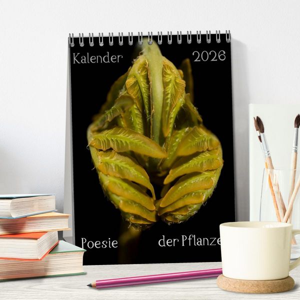 Produktbild: Poesie der Pflanzen (Tischkalender 2026 DIN A5 hoch), CALVENDO Monatskalender