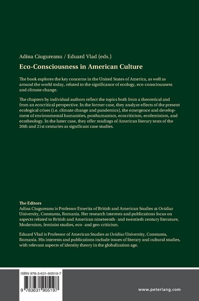 Produktbild: Eco-Consciousness in American Culture