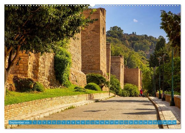 Produktbild: Malaga Highlights der Stadt an der Costa del Sol (Wandkalender 2026 DIN A2 quer), CALVENDO Monatskalender