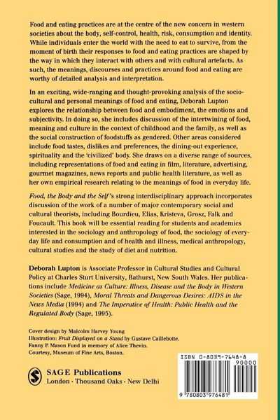 Produktbild: Food, the Body and the Self