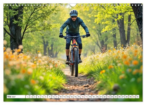 Produktbild: Elemental Ride. Mountainbike-Action durch Schnee, Matsch, Sonne und Laub (Wandkalender 2027 DIN A3 quer), CALVENDO Monatskalender