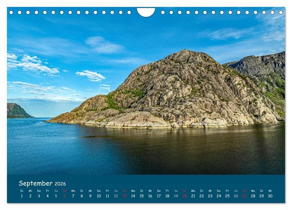 Produktbild: Skandinavien - Fjorde, Sch&auml;ren und Meer... (Wandkalender 2026 DIN A4 quer), CALVENDO Monatskalender