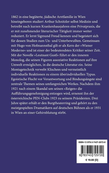 Produktbild: Leutnant Gustl / Fr&auml;ulein Else / Traumnovelle