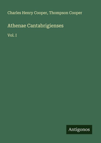 Produktbild: Athenae Cantabrigienses
