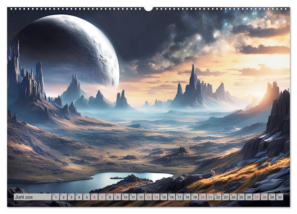 Produktbild: Mondzauberschein (Wandkalender 2026 DIN A2 quer), CALVENDO Monatskalender
