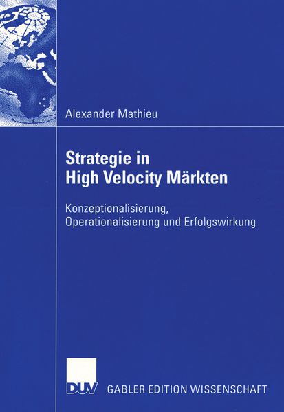 Produktbild: Strategie in High Velocity M&auml;rkten
