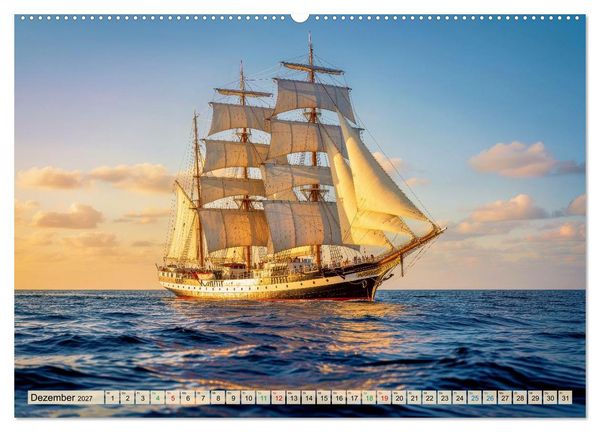 Produktbild: Segelschulschiffe - Weltweit (hochwertiger Premium Wandkalender 2027 DIN A2 quer), Kunstdruck in Hochglanz