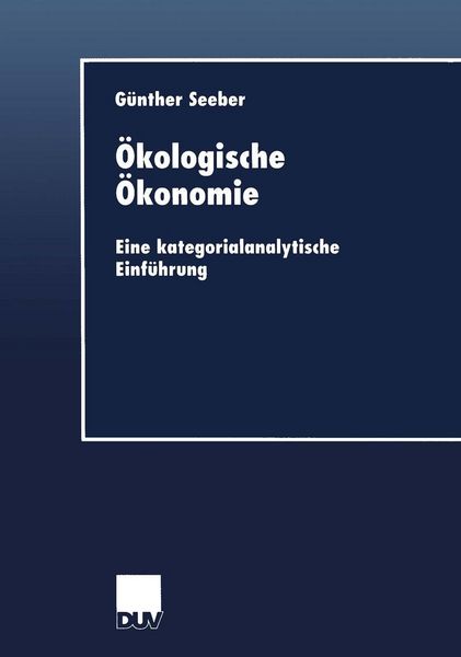 Produktbild: &Ouml;kologische &Ouml;konomie