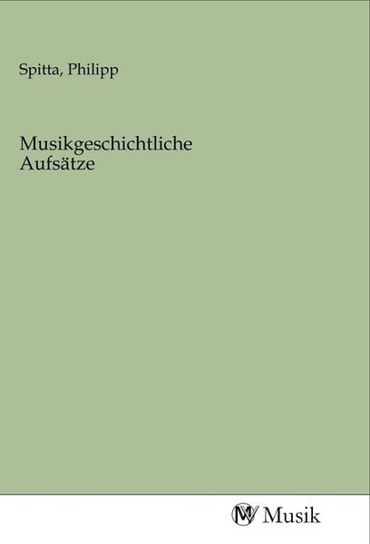 Produktbild: Musikgeschichtliche Aufs&auml;tze