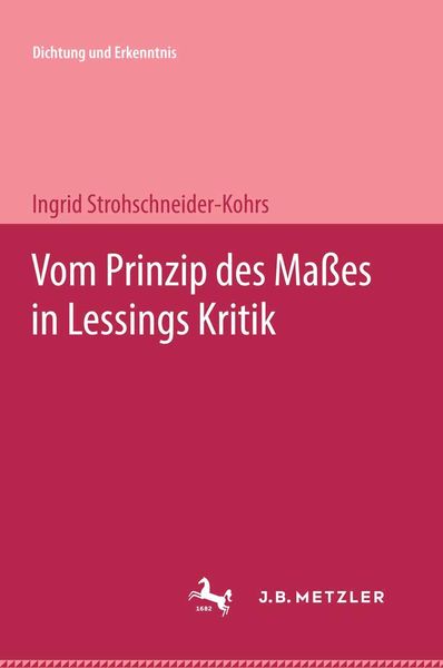 Produktbild: Vom Prinzip des Ma&szlig;es in Lessings Kritik