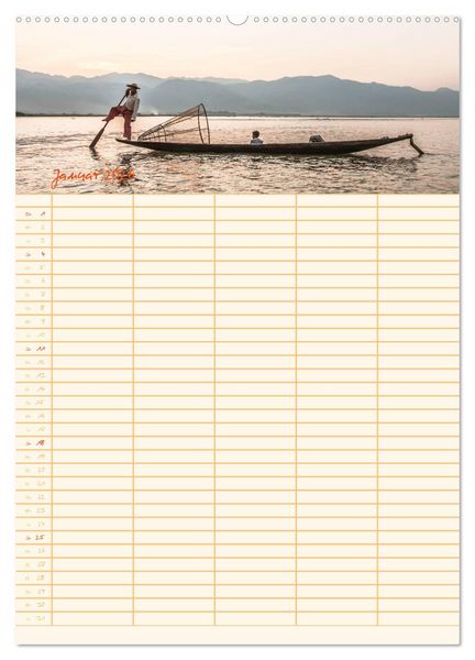 Produktbild: EXOTISCHES S&Uuml;DOSTASIEN - Familienplaner 2026 (Wandkalender 2026 DIN A2 hoch), CALVENDO Monatskalender