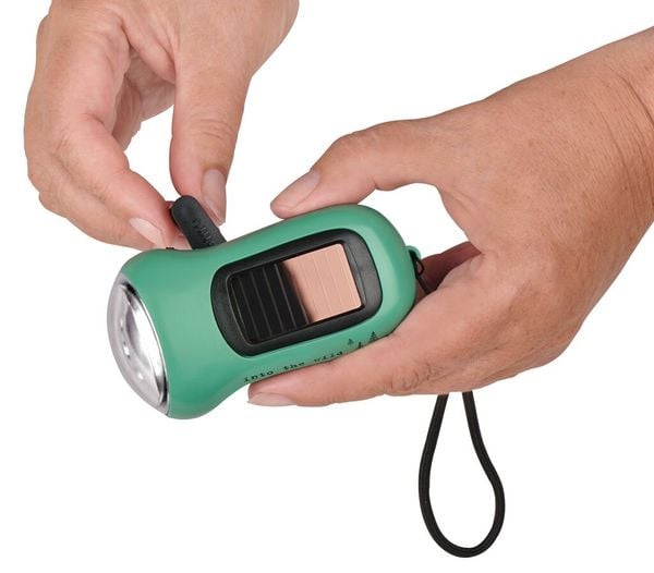 Produktbild: Fernweh Dynamo-Solar-Taschenlampe