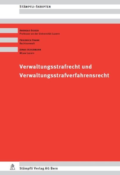 Produktbild: Verwaltungsstrafrecht und Verwaltungsstrafverfahrensrecht