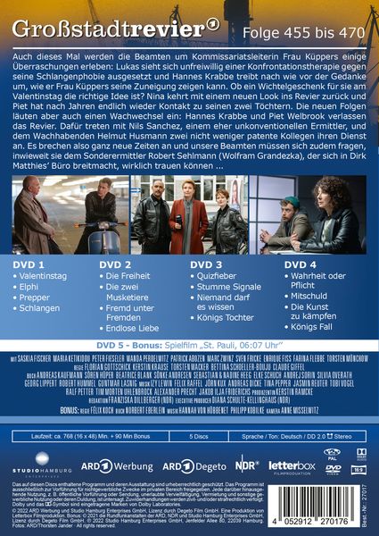 Produktbild: Gro&szlig;stadtrevier 30 - Folge 455 bis 470 (Staffel 34) [5 DVDs]