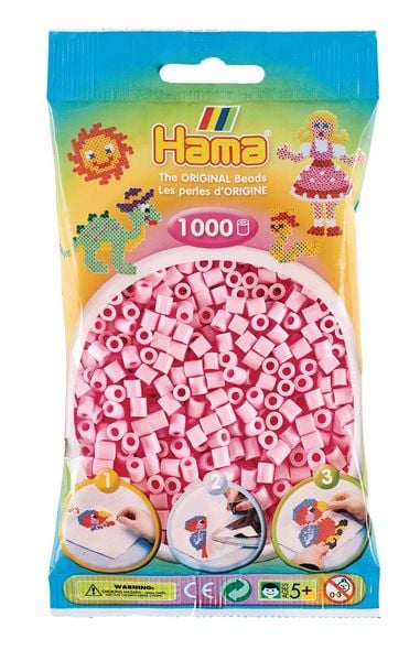 Produktbild: HAMA Perlen Pastell-Ros&eacute; 1.000St&uuml;ck