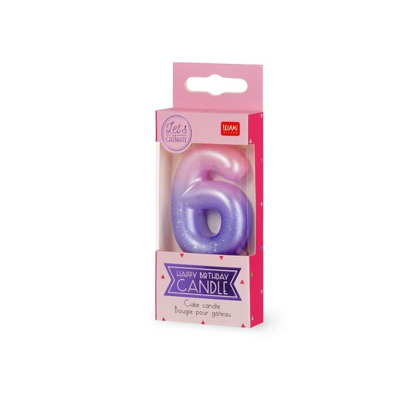 Produktbild: Legami Geburtstagskerze - Happy Birthday - Pink - 6