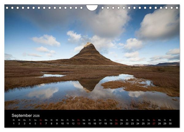 Produktbild: Island - Iceland - &Iacute;sland (Wandkalender 2026 DIN A4 quer), CALVENDO Monatskalender