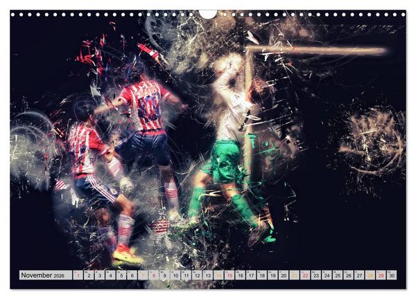 Produktbild: Fu&szlig;ball - extrem (Wandkalender 2026 DIN A3 quer), CALVENDO Monatskalender