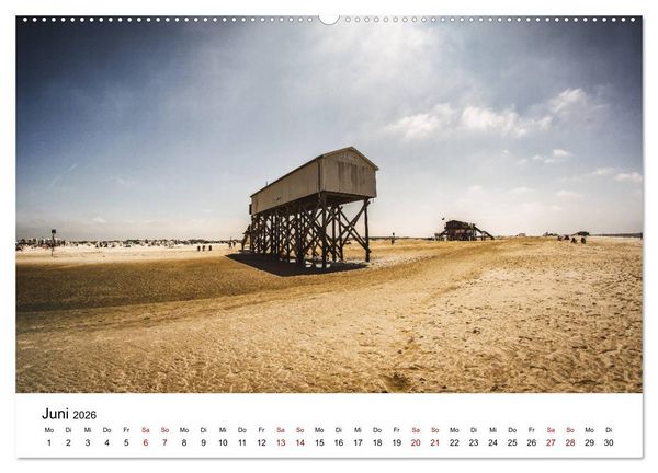 Produktbild: Sankt Peter-Ording. Licht, Schatten und Natur (hochwertiger Premium Wandkalender 2026 DIN A2 quer), Kunstdruck in Hochglanz