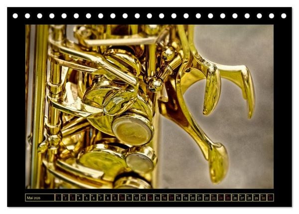 Produktbild: Saxophon - sch&ouml;n und sexy (Tischkalender 2026 DIN A5 quer), CALVENDO Monatskalender