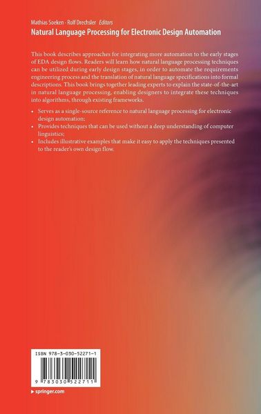 Produktbild: Natural Language Processing for Electronic Design Automation
