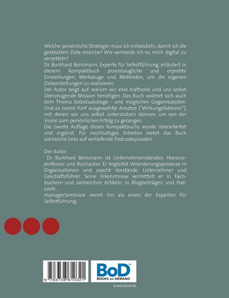 Produktbild: Von der Vision zum persönlichen Erfolg