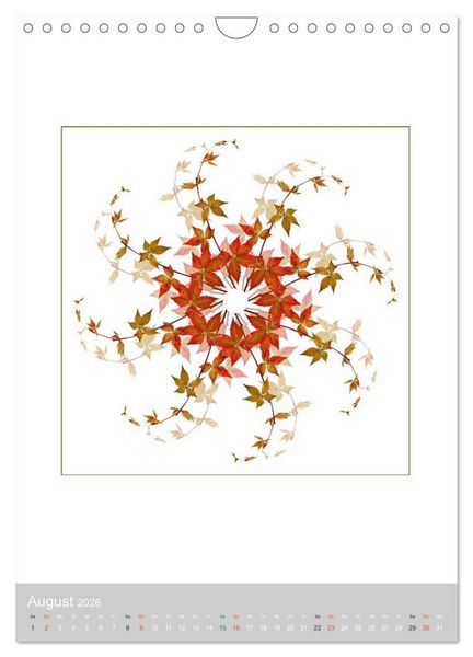Produktbild: Pflanzen - Mandalas aus Bl&uuml;ten und Bl&auml;ttern (Wandkalender 2026 DIN A4 hoch), CALVENDO Monatskalender