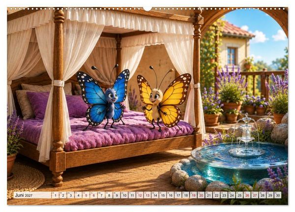 Produktbild: Das Hotel der kleinen Fl&uuml;gel (hochwertiger Premium Wandkalender 2027 DIN A2 quer), Kunstdruck in Hochglanz