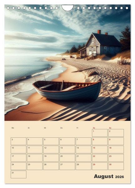 Produktbild: Fiktive Momente am Meer (Wandkalender 2026 DIN A4 hoch), CALVENDO Monatskalender