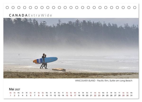 Produktbild: Vancouver Island Panoramabilder (Tischkalender 2027 DIN A5 quer), CALVENDO Monatskalender
