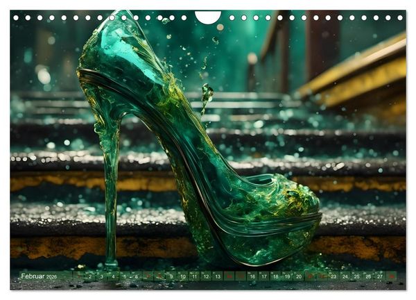 Produktbild: High Heels in Szene gesetzt (Wandkalender 2026 DIN A4 quer), CALVENDO Monatskalender