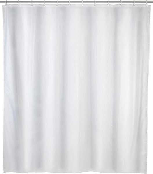 Produktbild: Anti-Schimmel Duschvorhang Uni White, Textil (Polyester), 120 x 200 cm, waschbar