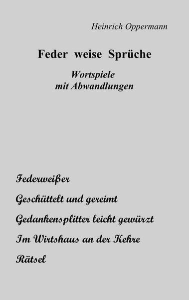 Produktbild: Feder weise Spr&uuml;che