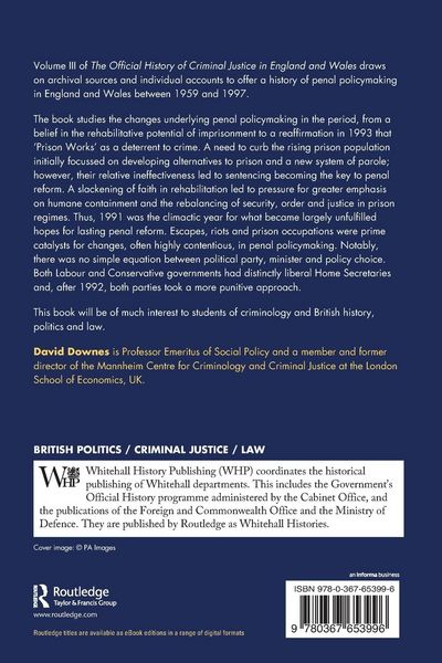 Produktbild: The Official History of Criminal Justice in England and Wales