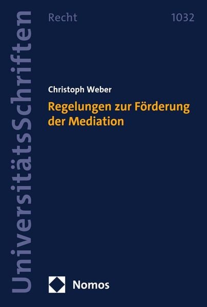 Produktbild: Regelungen zur F&ouml;rderung der Mediation