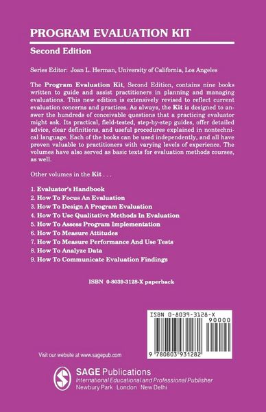Produktbild: How to Design a Program Evaluation Volume 3