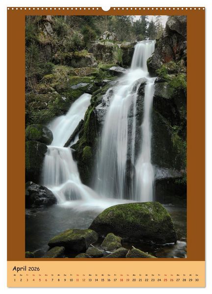 Produktbild: Schwarzwald Wasserf&auml;lle (hochwertiger Premium Wandkalender 2026 DIN A2 hoch), Kunstdruck in Hochglanz