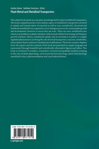Produktbild: Plant Metal and Metalloid Transporters