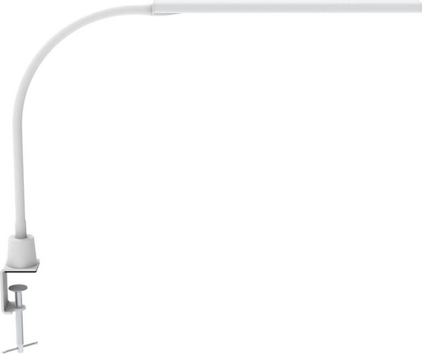 MAUL Tischleuchte LED pirro dimmbar mit Metall-Klemmfuss, weiss