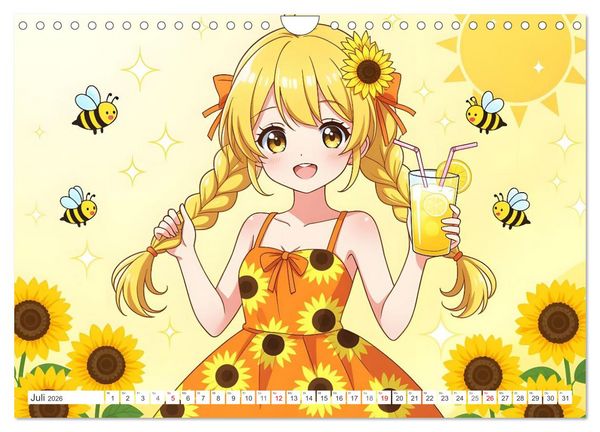 Produktbild: Kawaii Traumwelten (Wandkalender 2026 DIN A4 quer), CALVENDO Monatskalender