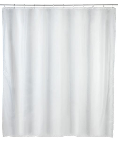 Produktbild: Anti-Schimmel Duschvorhang Uni White, Textil (Polyester), 120 x 200 cm, waschbar