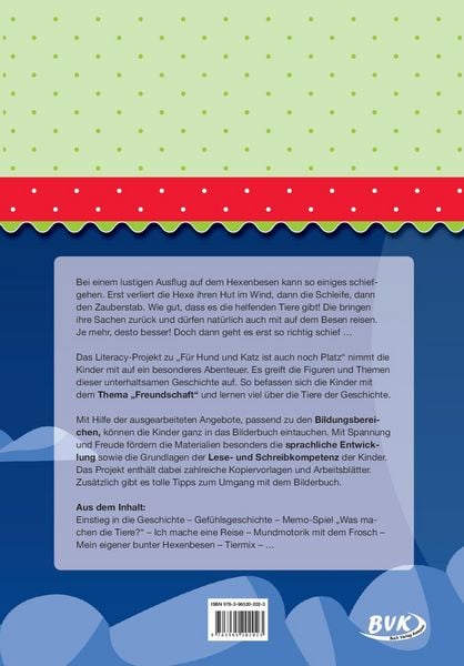 Produktbild: Literacy-Projekt zum Bilderbuch F&uuml;r Hund und Katz ist auch noch Platz