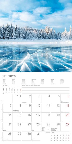 Produktbild: Sunny Moments 2026 - Broschürenkalender 30x30 cm (30x60 geöffnet) - Kalender mit Platz für Notizen - Bildkalender - Wandplaner - Wandkalender